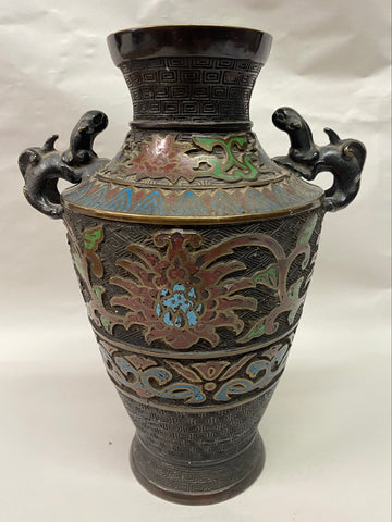 CHAMPLEVE VASE - V102