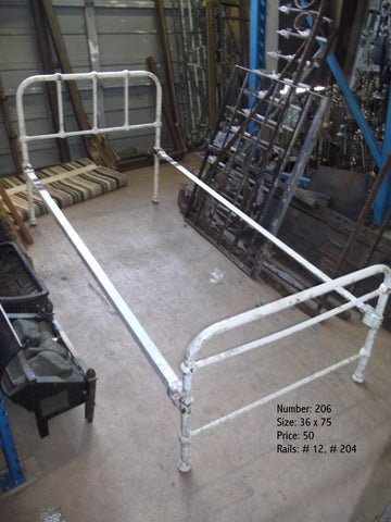 SINGLE METAL BED - BED206