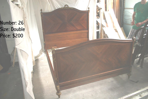 DOUBLE WOOD BED - BED026